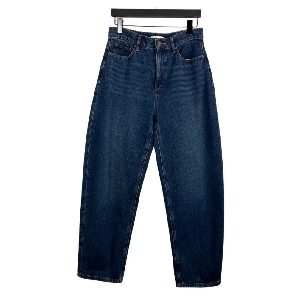 LOFT The Barrel Jeans Womens 26 High Rise Wide Leg Balloon Denim Blue Cotton